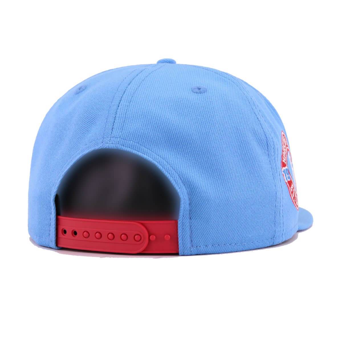 Houston Oilers New Era Gridiron Classics Flawless 9FIFTY Snapback Hat -  Light Blue/Red