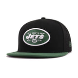 New York Jets Black Cilantro Green New Era 59Fifty Fitted