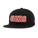 San Francisco 49ers Black Super Bowl 24 New Era 9Fifty Snapback