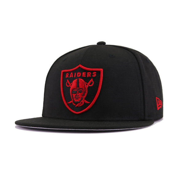 Las Vegas Raiders Black Scarlet New Era 9Fifty Snapback