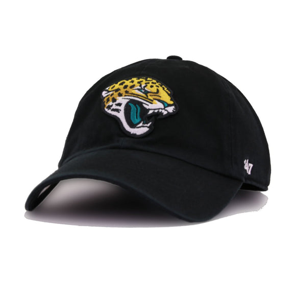 Jacksonville Jaguars Black 47 Brand Clean Up Dad Hat