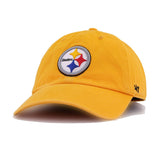 Pittsburgh Steelers A's Gold 47 Brand Clean Up Dad Hat
