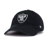 Las Vegas Raiders Black 47 Brand Clean Up Dad Hat