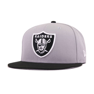 Las Vegas Raiders Grey Black New Era 9Fifty Snapback