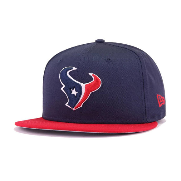 Houston Texans Oceanside Blue Front Door Red New Era 9Fifty Snapback