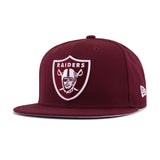 Las Vegas Raiders Maroon New Era 9Fifty Snapback