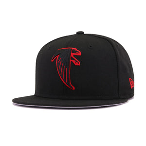 Atlanta Falcons Legacy Black Scarlet New Era 9Fifty Snapback