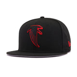 Atlanta Falcons Legacy Black Scarlet New Era 9Fifty Snapback