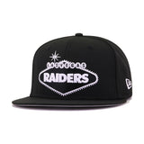 Las Vegas Raiders Black Welcome to Las Vegas New Era 59Fifty Fitted