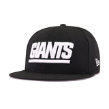 New York Giants Black Wordmark New Era 9Fifty Snapback