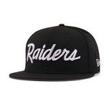 Las Vegas Raiders Black Sideline New Era 59Fifty Fitted
