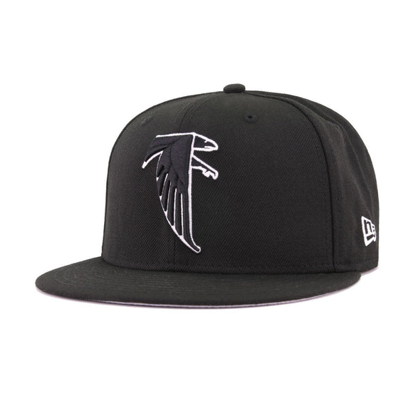 Atlanta Falcons Legacy Black New Era 59Fifty Fitted
