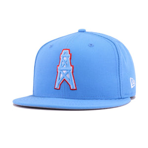 Houston Oilers Radiant Blue New Era 9Fifty Snapback