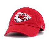 Kansas City Chiefs Front Door Red 47 Brand Clean Up Dad Hat