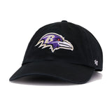 Baltimore Ravens Black 47 Brand Clean Up Dad Hat