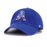 New England Patriots Legacy Light Royal Blue 47 Brand Clean Up Dad Hat