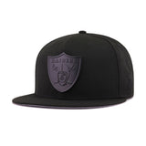Las Vegas Raiders Black Black Metal Badge New Era 59Fifty Fitted