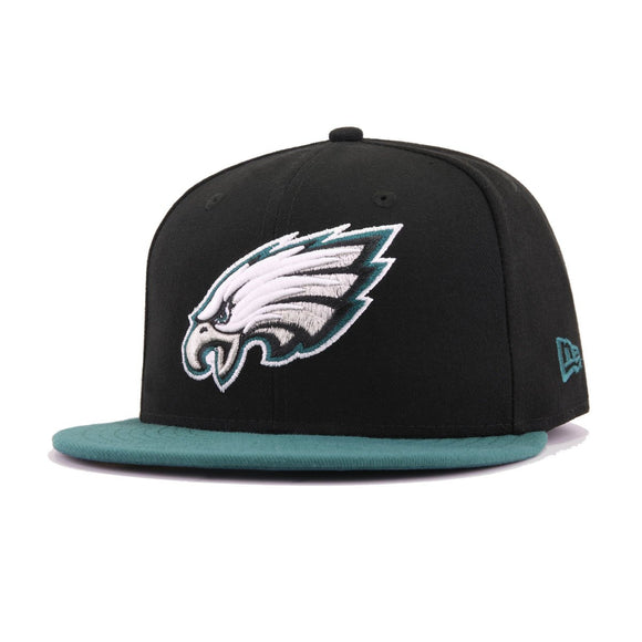 Philadelphia Eagles Black Pine Needle Green New Era 59Fifty Fitted