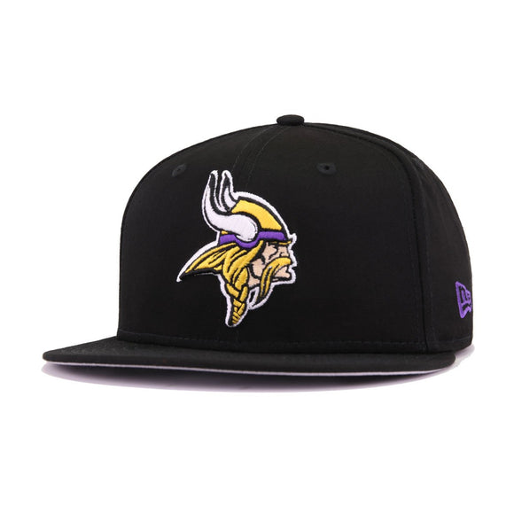 Minnesota Vikings Black New Era 9Fifty Snapback