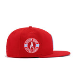 Houston Oilers Front Door Red New Era 9Fifty Snapback