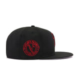 Atlanta Falcons Legacy Black Scarlet New Era 9Fifty Snapback