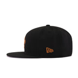 New Orleans Saints Black Dark Tan New Era 9Fifty Snapback