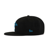 Carolina Panthers Black Sunwash Blue New Era 9Fifty Snapback