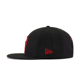 Las Vegas Raiders Black Scarlet New Era 9Fifty Snapback