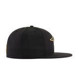 New England Patriots Black Metallic Gold New Era 59Fifty Fitted