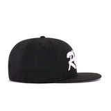 Oakland Raiders Black White Classic Wordmark New Era 9Fifty Snapback
