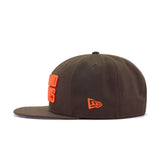 Cleveland Browns Walnut Wordmark New Era 9Fifty Snapback