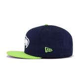 Seattle Seahawks Oceanside Blue Cyber Green New Era 9Fifty Snapback