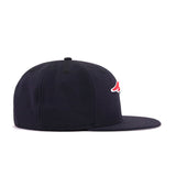 New England Patriots Navy Oceanside Blue Scarlet New Era 9Fifty Snapback