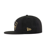New England Patriots Black Metallic Gold New Era 59Fifty Fitted