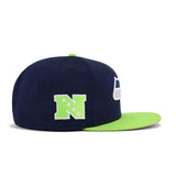 Seattle Seahawks Oceanside Blue Cyber Green New Era 9Fifty Snapback