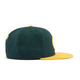 Green Bay Packers Dark Green A's Gold New Era 9Fifty Snapback