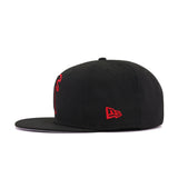 Atlanta Falcons Legacy Black Scarlet New Era 9Fifty Snapback