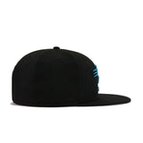 Carolina Panthers Black Sunwash Blue New Era 9Fifty Snapback
