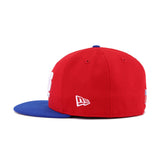 New York Giants Scarlet Calming Blue New Era 59Fifty Fitted