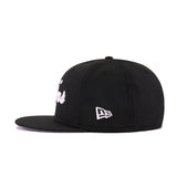 Oakland Raiders Black White Classic Wordmark New Era 9Fifty Snapback