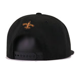 New Orleans Saints Black Dark Tan New Era 9Fifty Snapback