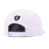 Las Vegas Raiders White Script New Era 9Fifty Snapback