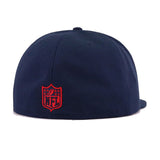 New England Patriots Oceanside Blue Metal and Thread New Era 59Fifty Fitted