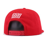 New York Giants Scarlet Wordmark Logo New Era 9Fifty Snapback