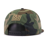 New York Giants Woodland Camouflage Wordmark New Era 9Fifty Snapback