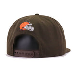 Cleveland Browns Walnut Wordmark New Era 9Fifty Snapback