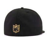 New England Patriots Black Metallic Gold New Era 59Fifty Fitted