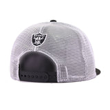 Oakland Raiders Black White Trucker New Era 9Fifty Snapback