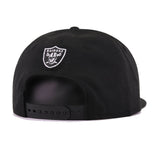 Oakland Raiders Black White Classic Wordmark New Era 9Fifty Snapback