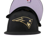 New England Patriots Black Metallic Gold New Era 59Fifty Fitted